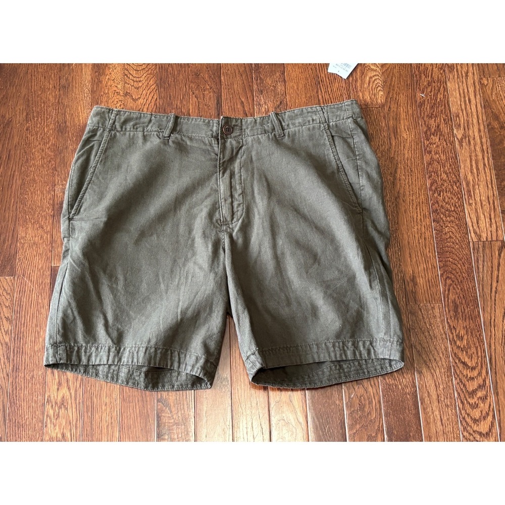Abercrombie &‎ Fitch Mens Prep Shorts Brown Linen Blend Size 36 NWT
